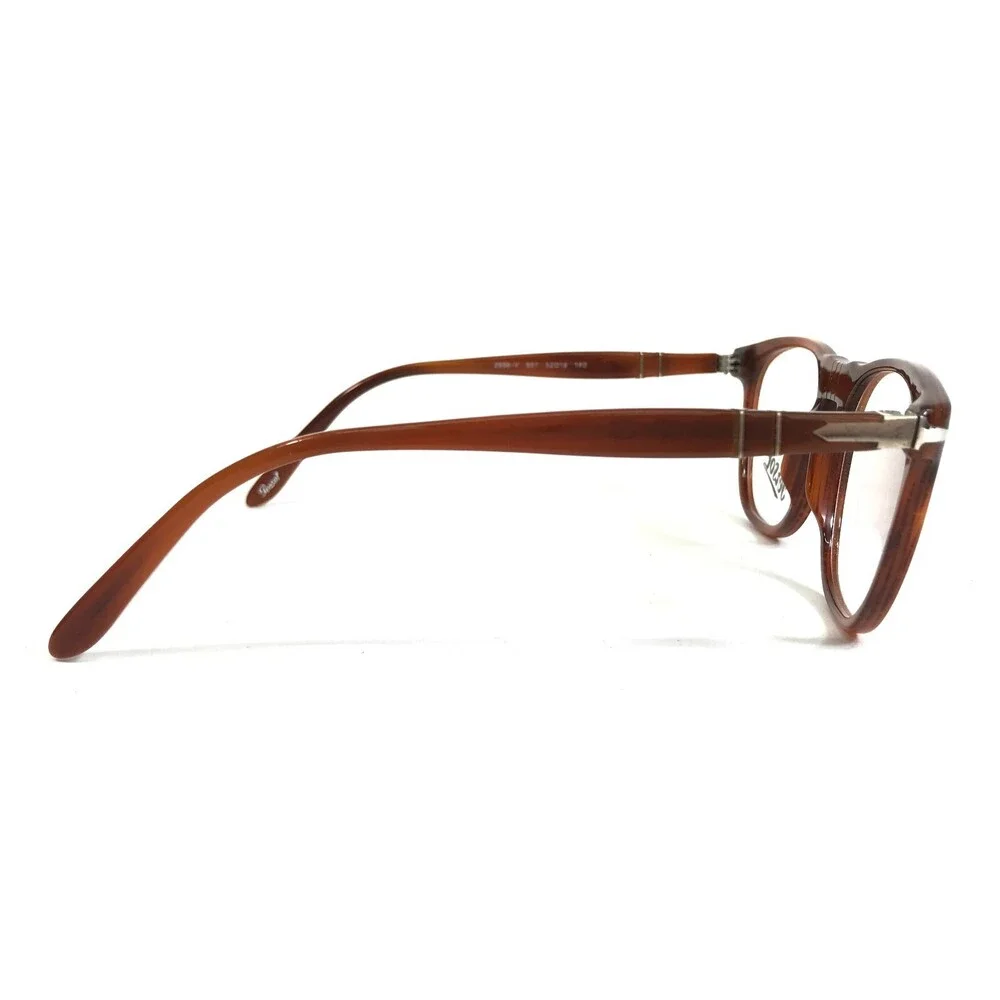 Persol Eyeglasses Frames 2996-V 957 Brown Square Full Rim 52-19-140
